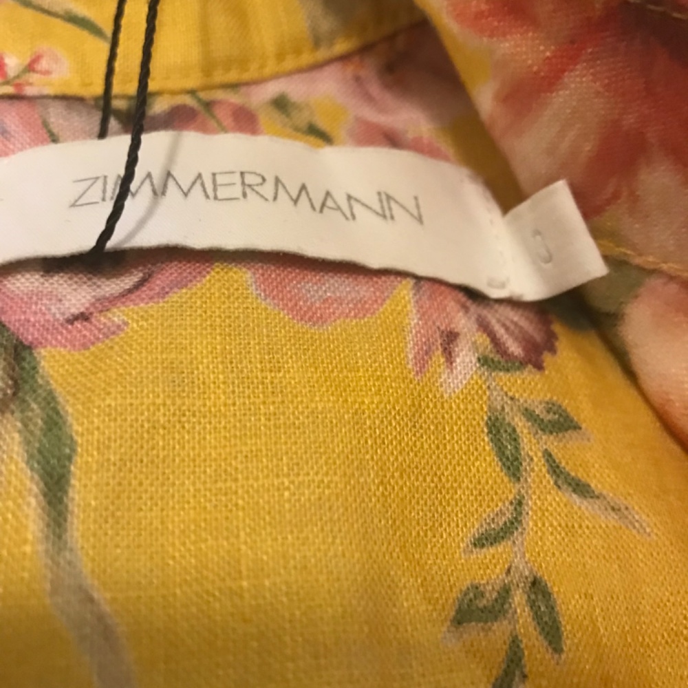 NWOT zimmermann zinnia linen dress - Picture 10 of 11